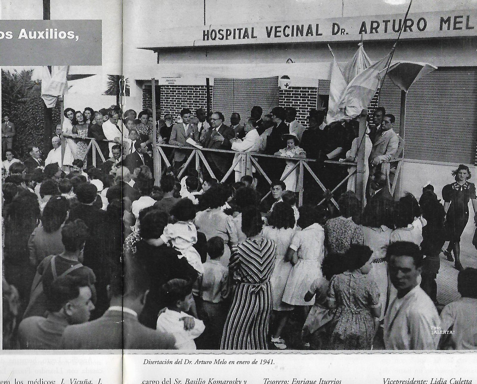 Foto histórica Hospital Arturo Melo Remedios de Escalada